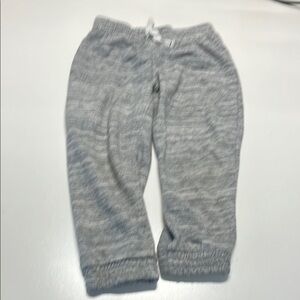 Gray Elastic Cuffed Joggers with Relaxed Fit